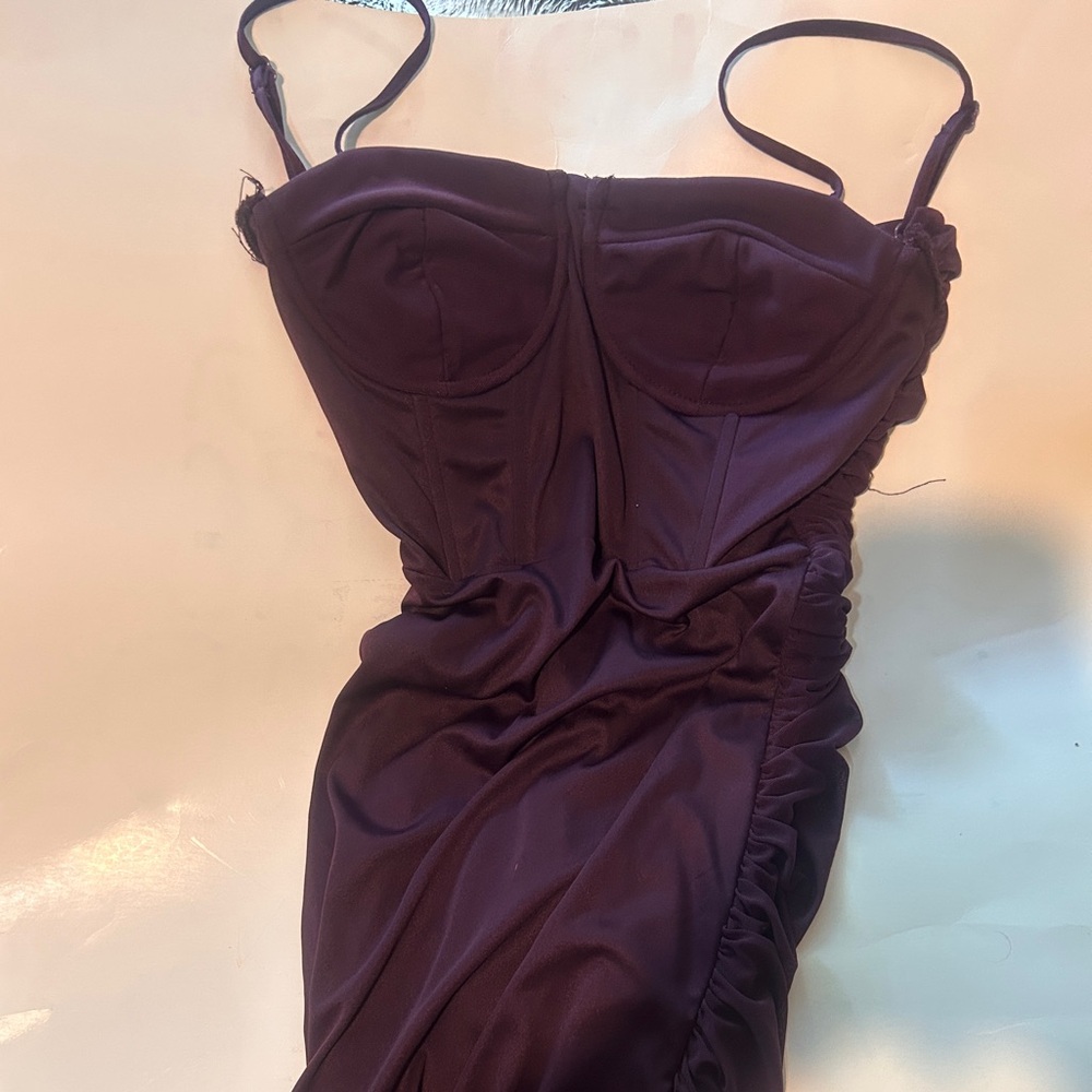 Windsor Purple Ruched Bodycon Cocktail Dress